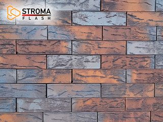 Кирпич облицовочный СТРОМА, 1НФ Flash Kare кора дуба инкрустация