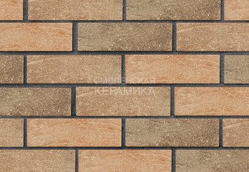 Кирпич лицевой керамический ЛСР Красный флэш рустик с пепельной посыпкой 1НФ 1