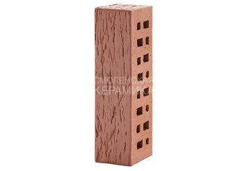 Клинкер фасадный ЛСР «Эдинбург» темно-красный береста 6