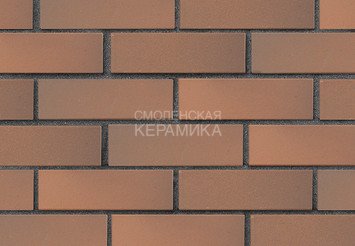 Кирпич лицевой керамический ЛСР Светло-коричневый флэш гладкий, 1НФ 1