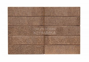 Кирпич лицевой керамический ЖКЗ Темно-коричневый Пена 1НФ алмаз 4