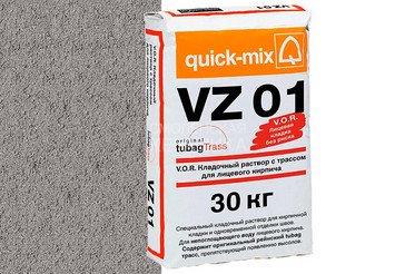 Кладочный раствор с трассом Quick-mix VZ 01 . T, стально-серый, 30 кг 1