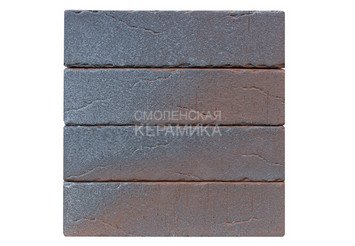 Клинкер фасадный ЛСР Возрождение «Нордвейк» терракотовый с серебром винтаж 5