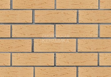 Кирпич лицевой керамический ЛСР Пшеничный рустик, 1НФ 3