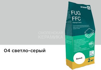 Сухая затирочная смесь STRASSER для узких швов, светло-серый (1 - 6 мм) 72958 FUG FFC 04 1