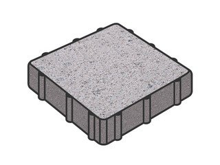 Тротуарная плитка Готика, Квадрат Premium Gold, 300x300x100 мм, цвет Голд 1