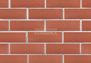 Клинкер фасадный ЛСР «Лондон» красный гладкий 2