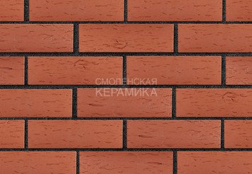 Клинкер фасадный ЛСР «Лондон» красный береста 1