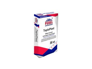 Легкая перлитовая гипсовая штукатурка Perel TeploPlast 0529 белая, 30 кг (ручное нанесение)