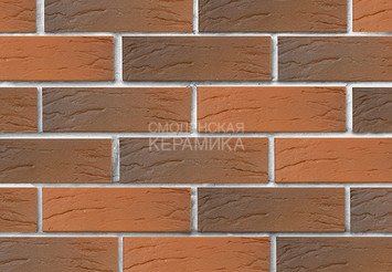 Кирпич лицевой керамический ЛСР Красный флэш рустик, 1НФ 2