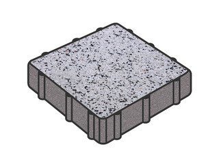 Тротуарная плитка Готика, Квадрат Premium Gold, 150x150x60 мм, цвет Голд 3