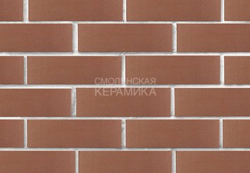 Кирпич лицевой керамический ЛСР Коричневый гладкий, 1НФ 2