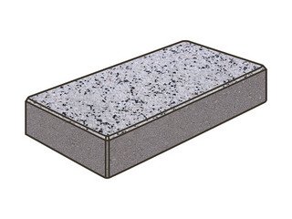 Тротуарная плитка Готика, Картано Premiun Gold, 300x150x60 мм, цвет Голд 3