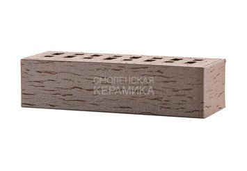Клинкер фасадный ЛСР «Брюгге» темно-терракотовый флэш береста 7