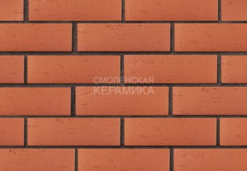 Кирпич лицевой керамический ЛСР Красный рустик, 1НФ 1
