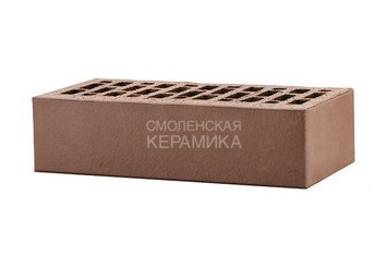 Кирпич лицевой керамический ЛСР Темно-коричневый гладкий, 1НФ 7