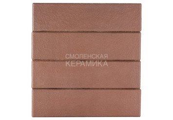 Кирпич лицевой полнотелый ЛСР Коричневый гладкий, 1НФ 4