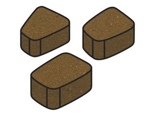 Тротуарная плитка Готика, "Веер Profi", 60 мм, желтый