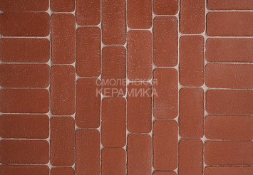 Клинкер тротуарный ЛСР «ЭДИНБУРГ» классик R темно-красный 2