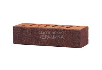 Клинкер фасадный ЛСР Возрождение «Порту» темно-красный с бордовым песком винтаж 3
