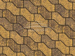 Тротуарная плитка Выбор "Листопад", S-ФОРМА Янтарь