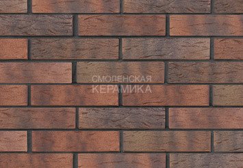 Кирпич лицевой керамический ЛСР Ореховый флэш, рустик, 1НФ 1