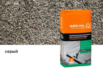 Модифицированный песок Quick-mix FUS dkl-sa для заполнения швов, серый 25 кг 1