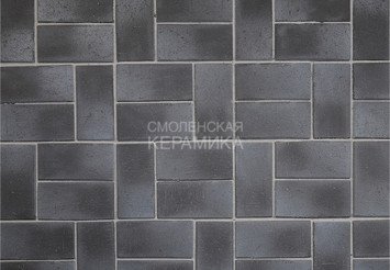 Клинкерная брусчатка ЛСР «ЗАЛЬЦБУРГ» Графитовый Платина Классик 0,51 NF 1