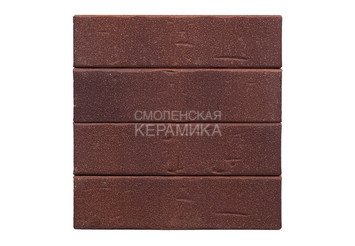 Клинкер фасадный ЛСР Возрождение «Порту» темно-красный с бордовым песком винтаж 7