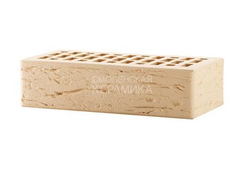 Кирпич лицевой керамический ЛСР Бежевый рустик, 1НФ 7