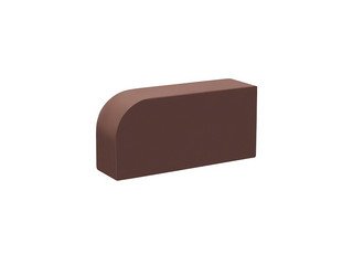 Кирпич печной полнотелый радиусный КС-Керамик "Тёмный шоколад" R60
