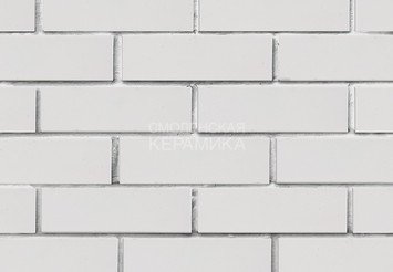 Клинкер фасадный ЛСР «Вернамо» белый гладкий 1