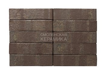 Кирпич облицовочный СТАРЫЙ ОСКОЛ Коричневый антик 1НФ 6