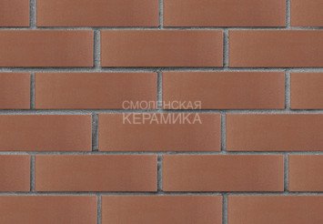 Кирпич лицевой керамический ЛСР Коричневый гладкий, 1НФ 3