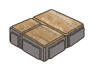 Тротуарная плитка Готика, "Старый Город Natur", 80 мм, альпин