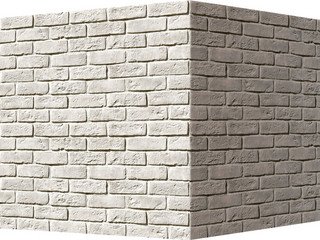 Декоративный камень 320-05 White Hills "Кельн брик" (Cologne brick), белый, угловой