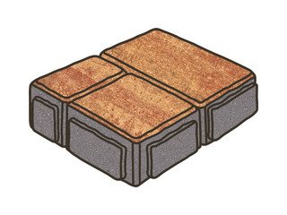 Тротуарная плитка Готика, "Старый Город Natur", 60 мм, вернисаж