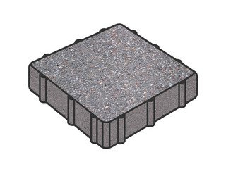 Тротуарная плитка Готика, Квадрат Premium Gold, 500x500x80 мм, цвет Голд 13