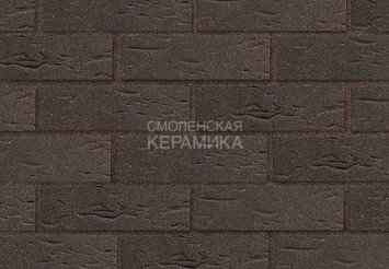 Клинкер фасадный ЛСР Возрождение «Лиссабон» темно-красный с черным песком винтаж 4