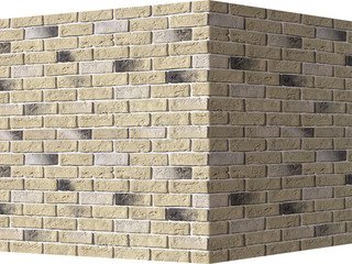 Декоративный камень 320-15 White Hills "Кельн брик" (Cologne brick), бежевый, угловой