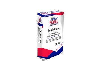 Легкая перлитовая гипсовая штукатурка Perel TeploPlast 0529 белая, 30 кг (ручное нанесение) 1