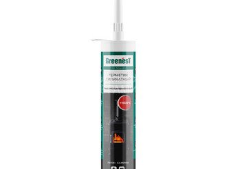 Герметик термостойкий (1500*C) силикатный для печей и каминов GREENesT Fire Sealant (12 шт) 1