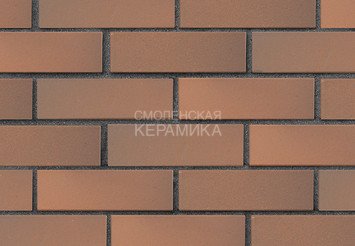 Кирпич лицевой полнотелый ЛСР Светло-коричневый флэш гладкий, 1НФ (с тех. пустотами) 1