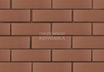 Кирпич лицевой керамический ЛСР Коричневый гладкий, 1НФ 1